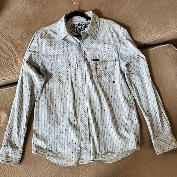 Southern Thread cotton shirt size L - Picture 3 of 4